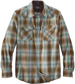 img 1 attached to 👔 Pendleton Sleeve Front Classic Canyon: Stylish Men's Shirts for Versatile Comfort