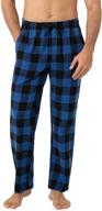 lapasa flannel bottoms pockets drawstring men's clothing in sleep & lounge logo