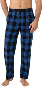 img 4 attached to LAPASA Flannel Bottoms Pockets Drawstring Men's Clothing in Sleep & Lounge