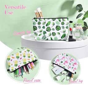 img 2 attached to 💄 Girls' Water-Resistant Vanity Toiletry Cosmetic Bag