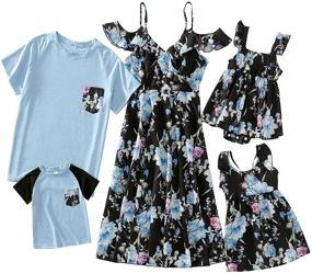 img 1 attached to Chiffon Ruffle Dresses for Girls – Coordinating Clothing and Dresses