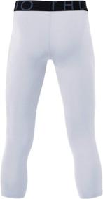img 2 attached to Optimized ATHLIO Compression Shorts for Active Boys' Clothing and Baselayer