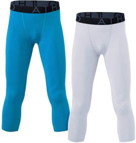 img 4 attached to Optimized ATHLIO Compression Shorts for Active Boys' Clothing and Baselayer