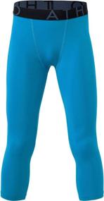 img 3 attached to Optimized ATHLIO Compression Shorts for Active Boys' Clothing and Baselayer