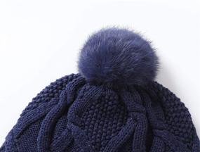 img 2 attached to 🧢 Connectyle Girls Beanie Sherpa Winter Hat & Cap Accessories for Boys