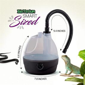 img 1 attached to 🦎 BIOTERIUM Reptile Humidifier: 2L Fogger Ideal for Reptile Terrariums