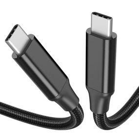 img 4 attached to 🔌 10ft USB C to C Cable, 3.1 Gen 2 – Thunderbolt 3, 4K UHD, 10Gbps, 100W PD Fast Charging – Compatible with Oculus Quest, MacBook Pro, iPad Pro, Galaxy S20, Google Pixel