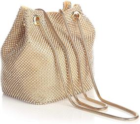 img 3 attached to 👛 Женские сумки, кошельки, клатчи и вечерние сумочки с трехгранными стразами Jian Ya Na для тех, кто следит за модой.