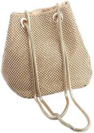 👛 jian ya na rhinestone trihedral women's handbags, wallets, clutches & evening bags for sought-after fashion logo