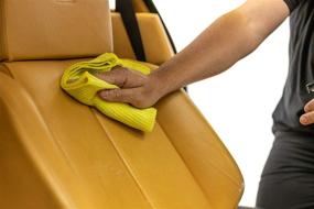 img 2 attached to 🧽 The Rag Company - High-Performance Waffle Weave Microfiber Towels for Detailing, Window/Glass, Drying, Wax & Polish - Lint-Free, Streak-Free, 370gsm, 16in x 16in, Yellow (3-Pack)