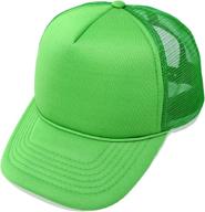 🧢 stylish trucker hat mesh cap: lightweight with adjustable strap & small braid - solid colors логотип