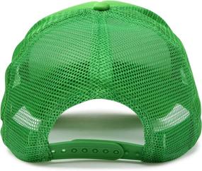 img 2 attached to 🧢 Stylish Trucker Hat Mesh Cap: Lightweight with Adjustable Strap & Small Braid - Solid Colors