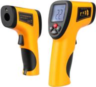 🌡️ temperature gun ir infrared thermometer: accurate non-contact digital tool with laser sight & lcd display - instant read handheld device logo