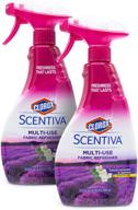 clorox scentiva tuscan lavender & jasmine fabric refresher spray 🌸 - 2 pack, 16.9 oz: freshen closets, upholstery, curtains & carpets logo