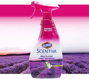 img 3 attached to Clorox Scentiva Tuscan Lavender & Jasmine Fabric Refresher Spray 🌸 - 2 Pack, 16.9 oz: Freshen Closets, Upholstery, Curtains & Carpets