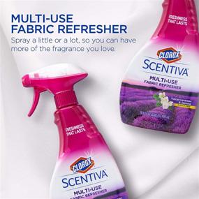 img 1 attached to Clorox Scentiva Tuscan Lavender & Jasmine Fabric Refresher Spray 🌸 - 2 Pack, 16.9 oz: Freshen Closets, Upholstery, Curtains & Carpets