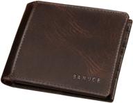 💼 banuce authentic leather bifold portable wallet logo