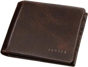 img 4 attached to 💼 Banuce Authentic Leather Bifold Portable Wallet