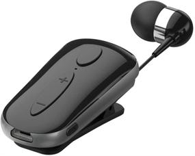 img 4 attached to 🎧 Hands-Free Bluetooth Headset with Microphone | Wireless Earpiece for Cell Phones/iPhone/Samsung/Lg | Noise Cancelling | NILEWEI Bluetooth V4.1 Single Earbud for Office Trucker Driver (Retractable)