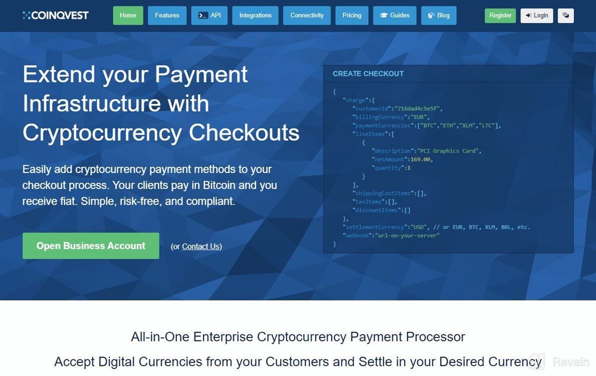 img 1 attached to Enterprise Cryptocurrency Payment Gateway review by Mark Greenwood