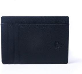 img 3 attached to Sleek Saffiano Security Wallet with Detachable Anti-Theft Feature