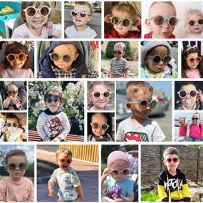 img 3 attached to 👓 Protective Fashion Glasses for Boys' - Round Sunglasses Accessories