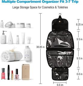 img 2 attached to Toiletry Water Resistant Organizer Toiletries Cosmetics Travel Accessories