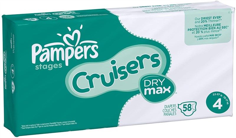 pampers cruisers diapers ebulk count diapering 로고
