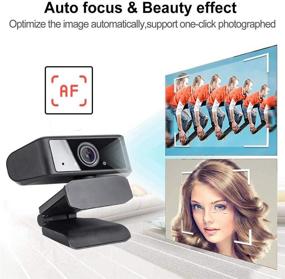 img 3 attached to 📷 High-Quality HD1080P Auto-Focus Webcam: Excellent Video and Audio Recording for Video Calling, Conferencing, and Recording - Tripod Included! Compatible with PC/Mac/Laptop Desktop, Win XP/7/8/10 and Above