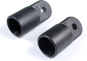 img 1 attached to 🛥️ High-Quality Mxeol Boat Bimini Fittings Top Cover Cap Eye End Nylon Black Pair - 7/8 Inch (Outside for 7/8" Tube)