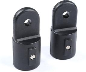 img 4 attached to 🛥️ High-Quality Mxeol Boat Bimini Fittings Top Cover Cap Eye End Nylon Black Pair - 7/8 Inch (Outside for 7/8" Tube)