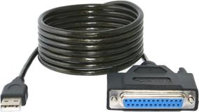 img 1 attached to 🖨️ Sabrent USB 2.0 to DB25 IEEE-1284 Parallel Printer Cable Adapter with THUMBSCREWS Connectors