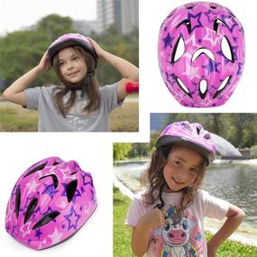 img 2 attached to 🚲 LX LERMX Kid Bicycle Helmets: Durable, Adjustable Helmets with Fun Designs for Boys and Girls (Ages 5-14)