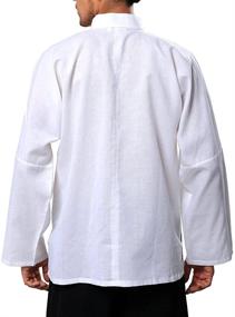 img 1 attached to 👘 Bitablue White Cotton Chinese X Large: Stylish and Comfortable Traditional Chinese Outfit