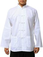 👘 bitablue white cotton chinese x large: stylish and comfortable traditional chinese outfit logo