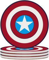 absorbent coaster housewarming kitchen captain america，set logo
