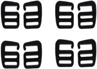 🎒 keproving adjustable 25mm buckles: premium aluminium g hook for backpacks & luggage (4 pairs) logo