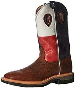 img 1 attached to 👢 Twisted X Men's 12-Inch Lite Western Work Boot - Comfortable Full-Grain Leather Work Boots with Molded Footbed for Extra Comfort - Moisture-Wicking Hard Construction