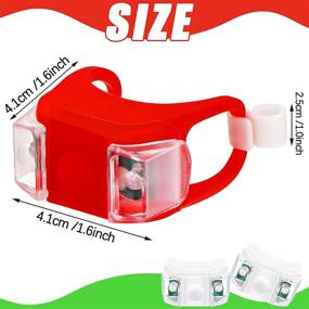 img 3 attached to 🚣 LED Boat Navigation Lights - 4 Pieces for Boat, Kayak, Pontoon, Hovercraft, Yacht, Motorboat, Bike; Night Running, Fishing, Hunting - Red, Green, White + 5 Button Batteries