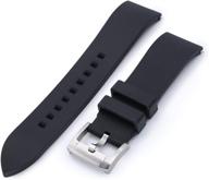 premium miltat rubber watch bands for straight men's watches │ the perfect accessory for a stylish look logo