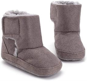 img 2 attached to 👟 Premium Anti-Slip Prewalker Toddler Boys' Boots: Butterflykisses Footwear