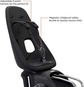 img 1 attached to 🚲 Thule Yepp Nexxt Maxi - детское сиденье для крепления на раму велосипеда: обеспечьте безопасность и комфорт вашему малышу во время поездок!