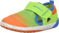 merrell unisex purple turquoise little boys' shoes : outdoor логотип