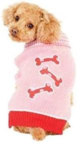 img 2 attached to 🐾 Fashion Pet Pink Bonz Dog Sweater Medium: Cozy and Stylish Apparel for Your Furry Friend