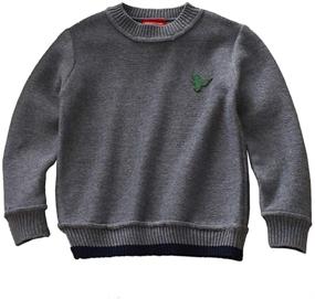 img 1 attached to 👕 Abalacoco Knitted Sweater: Stylish Sweatshirt for Boys' Clothing and Sweaters