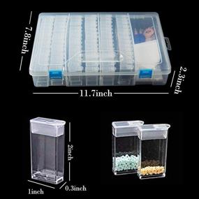 img 3 attached to Organize Your Diamond Painting Supplies with Artercraft's 84 Grids Storage Container and Beads Organizer Case