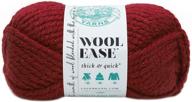 🦁 lion 640-306 wool-ease thick & quick yarn: vibrant poinsettia shade with 97 meters of quality logo