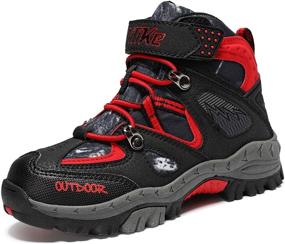 img 4 attached to 👟 Top-notch Comfort and Performance: Outdoor Trekking Climbing Sneakers for Girls' Shoes and Athletics