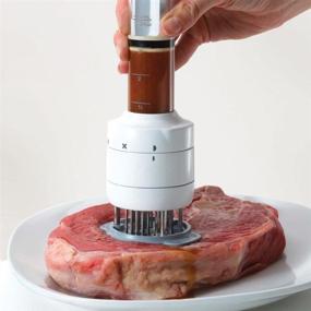 img 4 attached to 🍖 Apriller 30 Stainless Steel Meat Tenderizer/Sauces Injector with Ultra Sharp Blades - Marinade Flavor Syringe