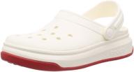 crocband force white unisex shoes and clogs by crocs logo